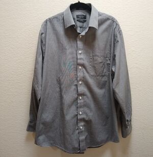 Nordstrom Men's Shop Classic Smartcare Long Sleeve Dress Shirt 16.5 34